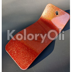 Farba Proszkowa Poliestrowa Kolor Transparent Pomarańczowy Perłowy Połysk KO-N0073 PRODUKCJA!