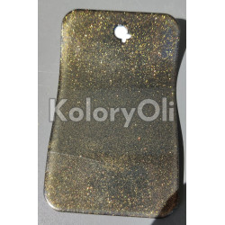 Transparent TOPAZ Farba Proszkowa do malowania dwuetapowego Poliestrowa Kolor Złoty z Brokatem Połysk KO-N0149