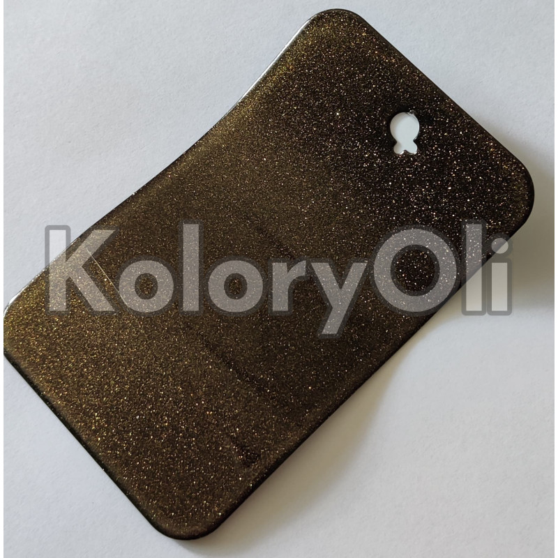 Transparent TOPAZ Farba Proszkowa do malowania dwuetapowego Poliestrowa Kolor Złoty z Brokatem Połysk KO-N0149