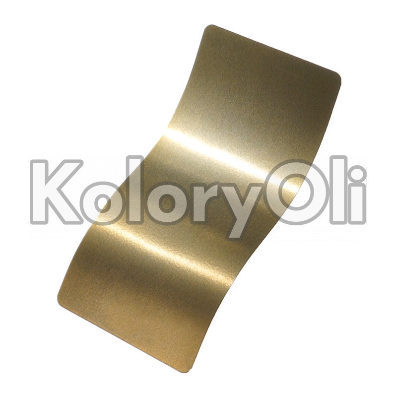 FROSTED BRASS Farba Proszkowa Poliestrowa Kolor Złoty Wysoki połysk KO-PP0642