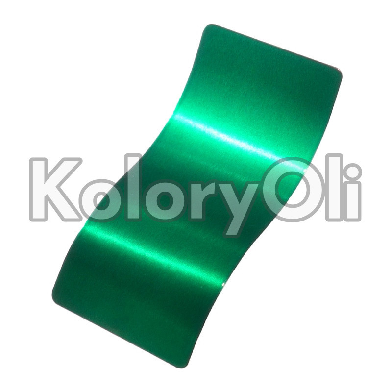 TRANSPARENT GREEN Farba Proszkowa Poliestrowa Kolor Zielony Wysoki połysk KO-PP0695