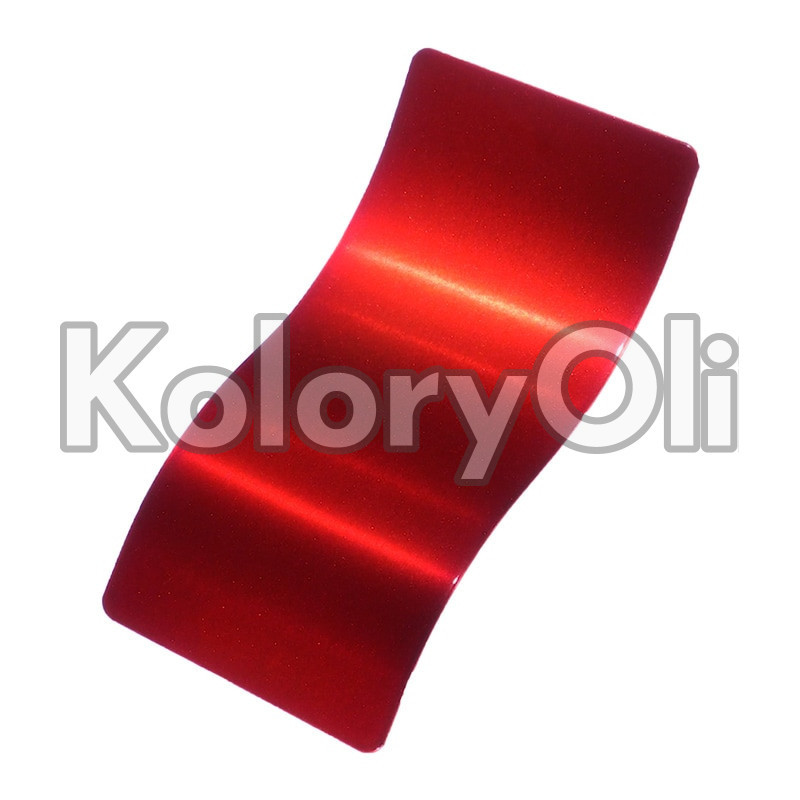 TRANSPARENT RED SPARKLE Farba Proszkowa Poliestrowa Kolor Czerwony Wysoki połysk KO-PP0968