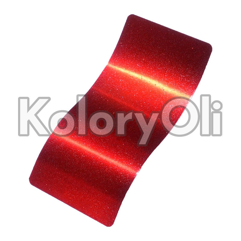 DIAMOND RED Farba Proszkowa Poliuretanowa Kolor Czerwony Wysoki połysk KO-PP1002