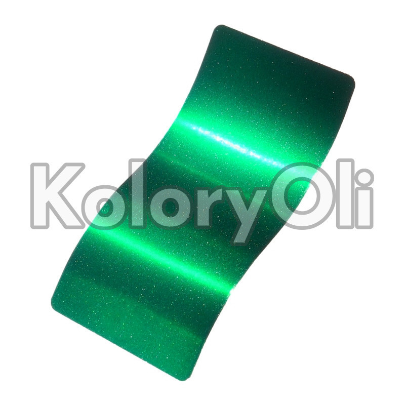 DAZZLING GREEN Farba Proszkowa Poliestrowa Kolor Zielony Wysoki połysk KO-PP1092