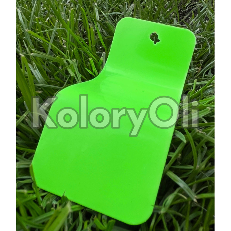 FLUO Transparent Seledynowy Neonowy Farba Proszkowa Poliestrowa Połysk KO-N0501