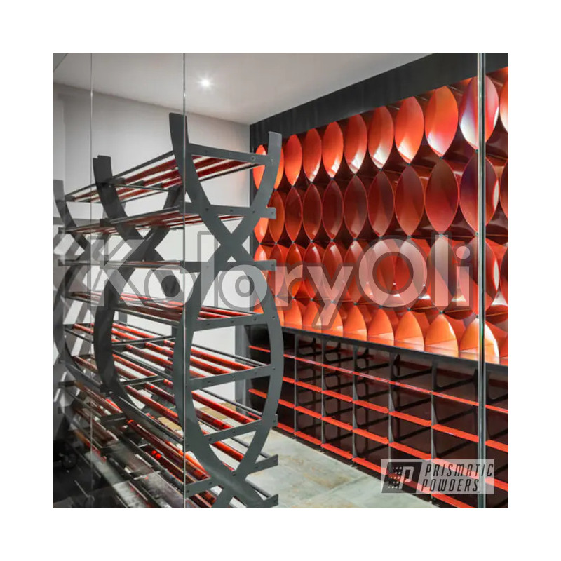 ILLUSION ORANGE CHERRY Farba Proszkowa Poliestrowa Kolor Czerwony Wysoki połysk KO-PP0298