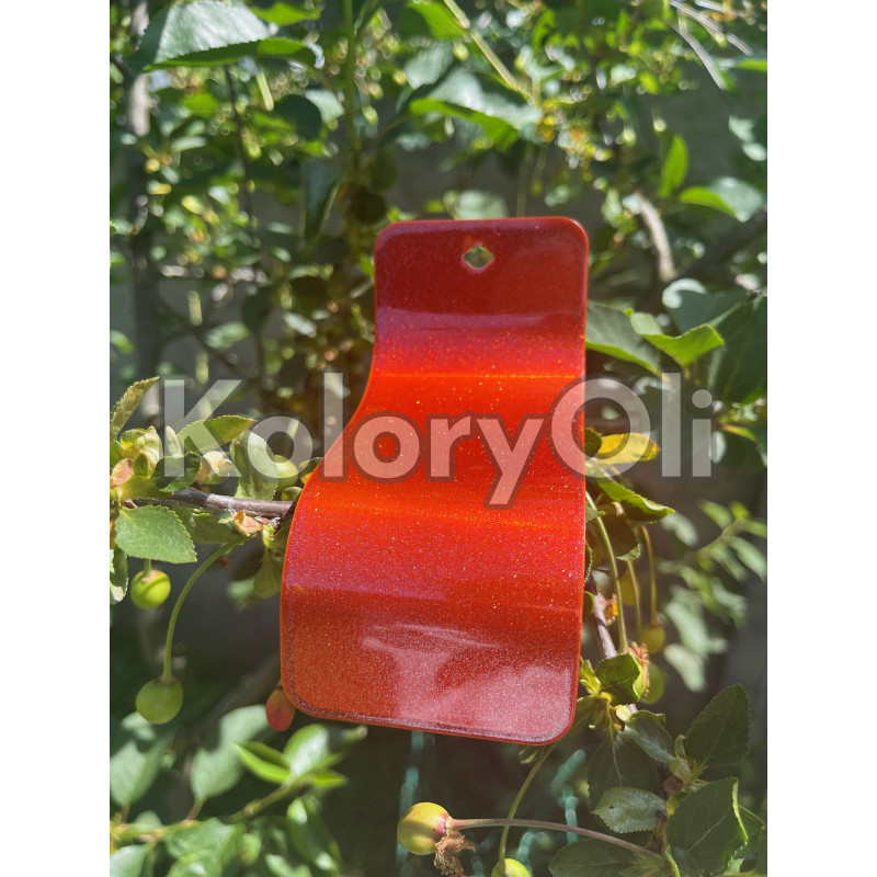 Farba Proszkowa Poliestrowa Kolor Transparent Pomarańczowy Perłowy Połysk KO-N0073 PRODUKCJA!
