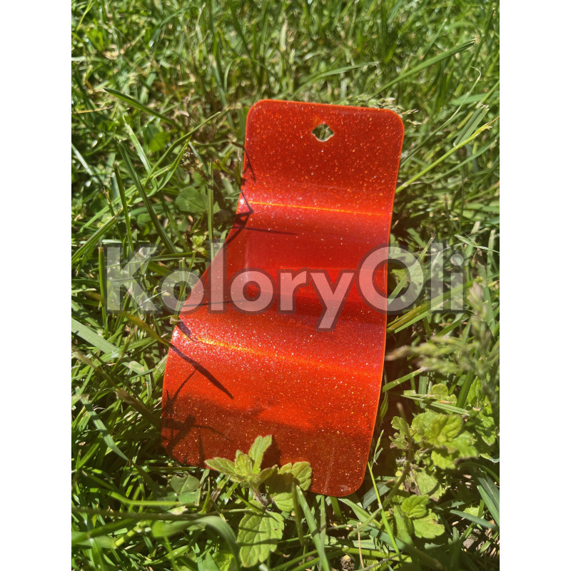 Farba Proszkowa Poliestrowa Kolor Transparent Pomarańczowy Perłowy Połysk KO-N0073 PRODUKCJA!