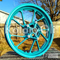 PEARLED TURQUOISE Farba Proszkowa Poliestrowa Kolor Zielony Połysk KO-PP0587 PEARLED TURQUOISE Farba Proszkowa Poliestrowa Kolor Zielony Połysk KO-PP0587
