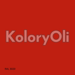 Farba Proszkowa 3020 Epoksydowo-Poliestrowa Kolor Czerwony Gładki Półmat KO-A00872