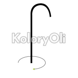 haczyk/zawieszka 350x8 90C lakiernicza Drut Miedziowany długość 350 mm, fi 8 mm haczyk/zawieszka 350x8 90C lakiernicza Drut Miedziowany długość 350 mm, fi 8 mm