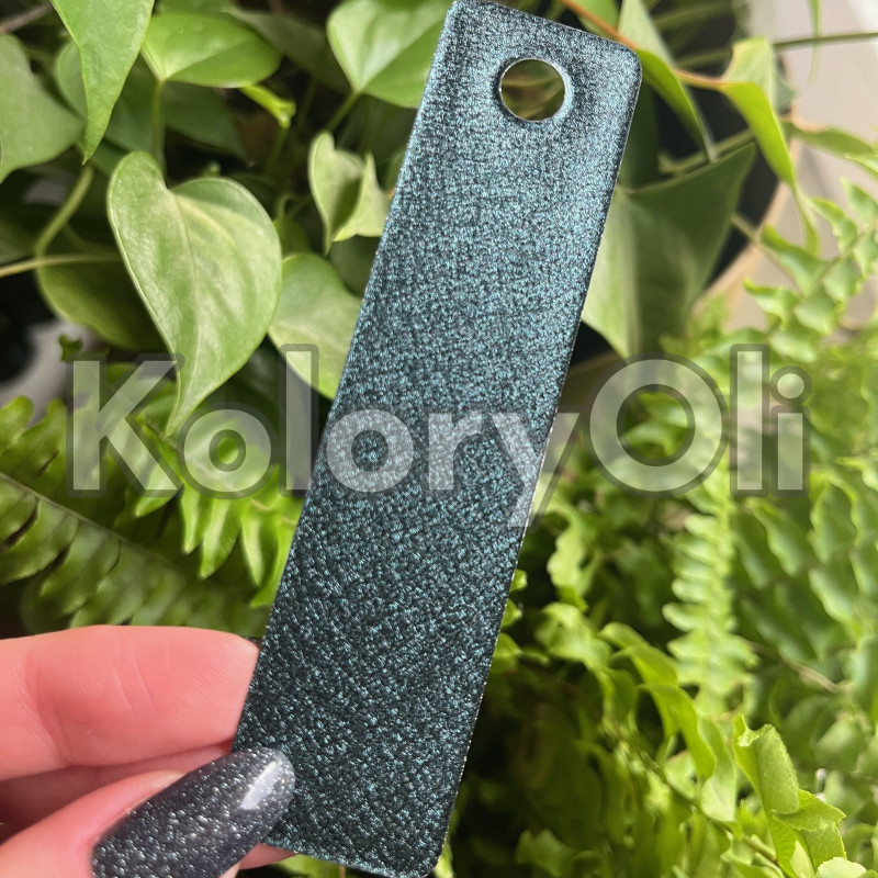 SPLATTER TEAL Farba Proszkowa Poliestrowa Kolor Zielony SuperMat KO-PP1893