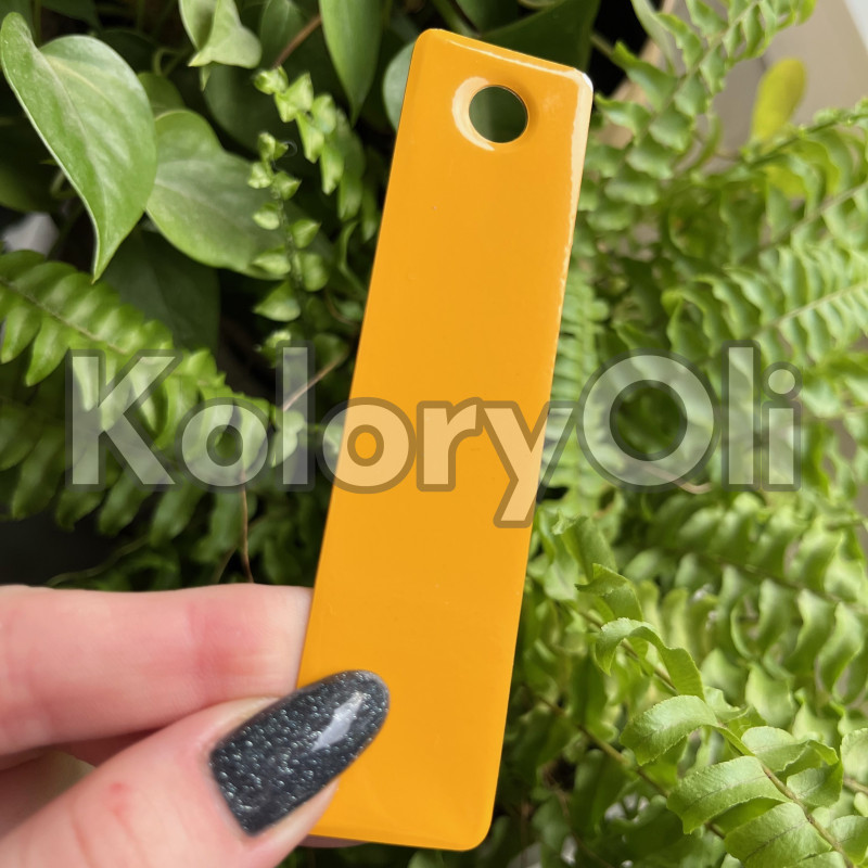 MUSTARD YELLOW Farba Proszkowa Poliestrowa Kolor Żółty Wysoki połysk KO-PP1567