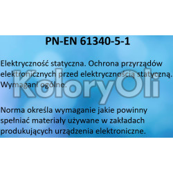 ESD ANTYSTATYCZNA Półprzewodząca RAL 7021 Farba Proszkowa Poliestrowa Kolor Szaro-Czarny Drobna Struktura KO-PL052 ESD ANTYSTATYCZNA Półprzewodząca RAL 7021 Farba Proszkowa Poliestrowa Kolor Szaro-Czarny Drobna Struktura KO-PL052