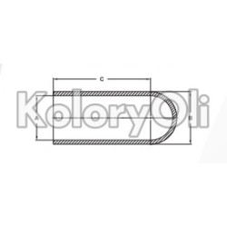 OKAZJA! Osłonka silikonowa WYSOKOTEMPERATUROWA M12 (fi 11,59) L-38,10 mm KO-M084