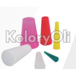 OKAZJA! Korek stożkowy silikonowy wysokotemperaturowy 6,35 mm-9,53 mm L-12,7 10 SZT