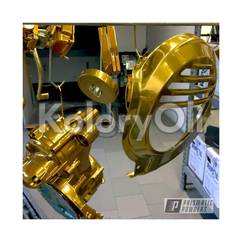 BRASSY GOLD Farba Proszkowa Poliestrowa Kolor Złoty Wysoki połysk KO-PP0015 BRASSY GOLD Farba Proszkowa Poliestrowa Kolor Złoty Wysoki połysk KO-PP0015