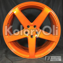 ILLUSION ORANGE Farba Proszkowa Poliestrowa Kolor Pomarańczowy Wysoki połysk KO-PP0011