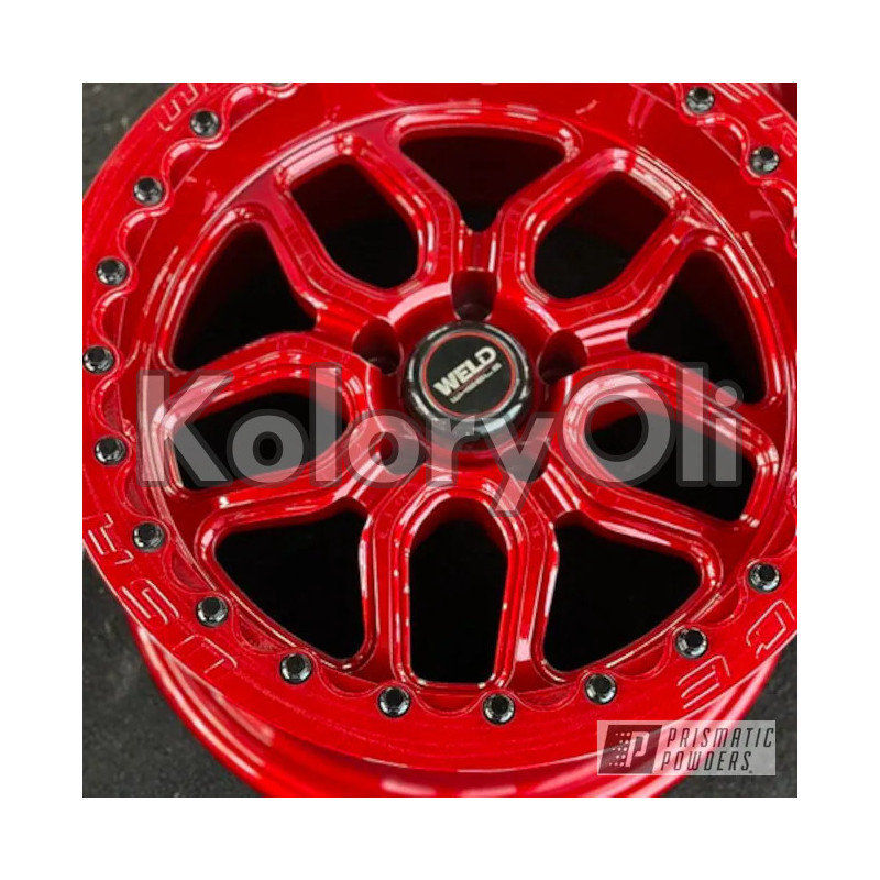 ILLUSION RUBY Farba Proszkowa Kolor Czerwony Wysoki połysk KO-PP0089 ILLUSION RUBY Farba Proszkowa Kolor Czerwony Wysoki połysk KO-PP0089