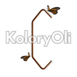 haczyk/zawieszka 600x5,0 lakiernicza Drut Miedziowany długość 600 mm, fi 5 mm KO-Z38