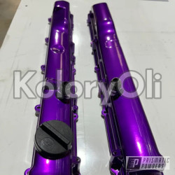 PURPLE GLAZE Farba Proszkowa Poliestrowa Kolor Fioletowy Wysoki połysk KO-PP0478