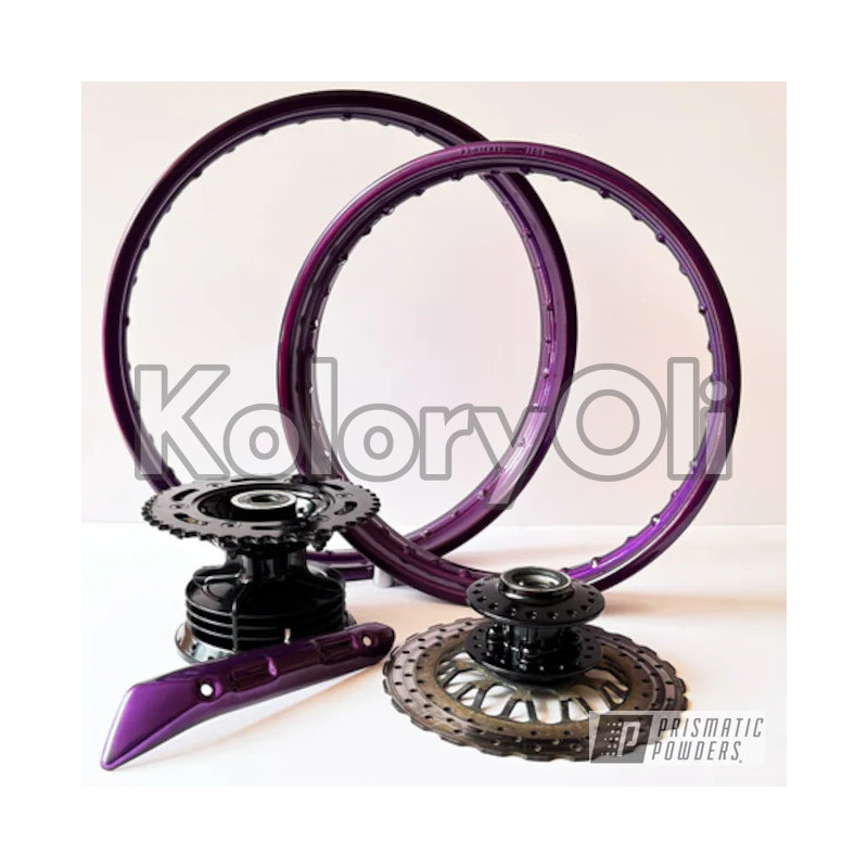 PURPLE GLAZE Farba Proszkowa Poliestrowa Kolor Fioletowy Wysoki połysk KO-PP0478