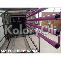 RAL ZBLIŻONY DO 4006 Farba Proszkowa Poliestrowa Kolor Purpurowy Drogowy Gładki Półpołysk KO-U108