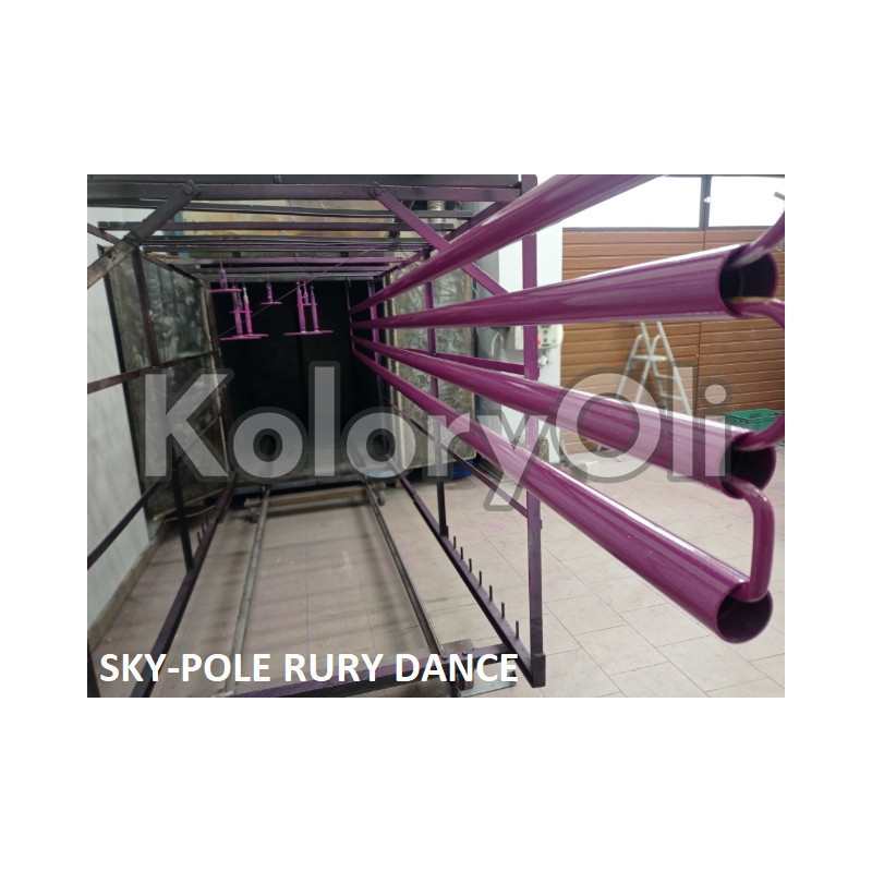 RAL ZBLIŻONY DO 4006 Farba Proszkowa Poliestrowa Kolor Purpurowy Drogowy Gładki Półpołysk KO-U108