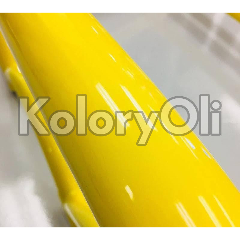 RAL 1018 QUALICOAT Farba Proszkowa Poliestrowa Kolor Żółty Cynkowy Gładki Połysk KO-V037