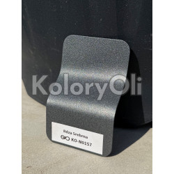 RDZA SREBRNA Farba Proszkowa Poliestrowa Kolor Szary Popielaty Drobna Struktura KO-N0157