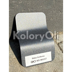 RDZA SREBRNA Farba Proszkowa Poliestrowa Kolor Szary Popielaty Drobna Struktura KO-N0157