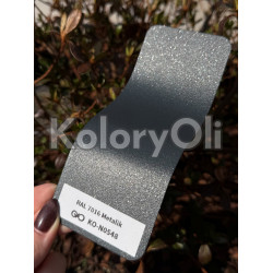 RAL 7016 Farba Proszkowa Poliestrowa Kolor Szary Antracyt Metalik Półmat drobna struktura (35-45 glosów) KO-N0548