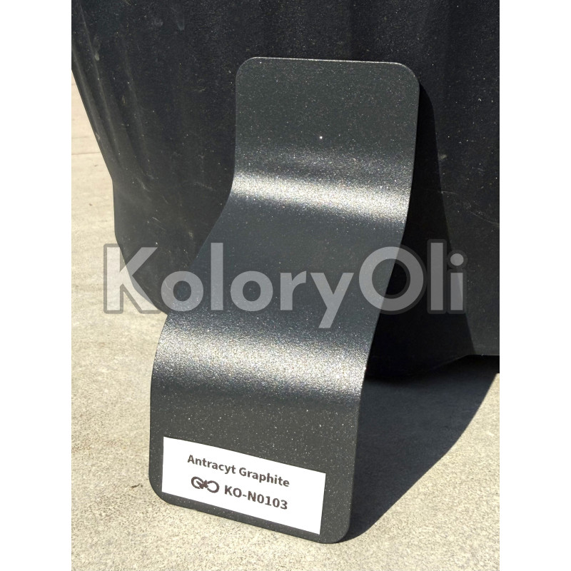 Antracyt Graphite RAL 7016 METALIK Farba Proszkowa Poliestrowa Kolor Antracyt Szary Drobna Struktura Półmat KO-N0103 Antracyt Graphite RAL 7016 METALIK Farba Proszkowa Poliestrowa Kolor Antracyt Szary Drobna Struktura Półmat KO-N0103