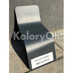 Antracyt Graphite RAL 7016 METALIK Farba Proszkowa Poliestrowa Kolor Antracyt Szary Drobna Struktura Półmat KO-N0103