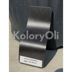 Antracyt Obsidian Metalik Farba Proszkowa Poliestrowa Drobna Struktura Mat KO-N0221