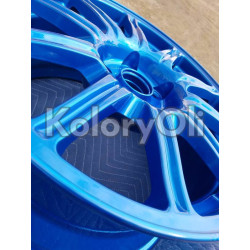 ANODIZED BLUE Farba Proszkowa Poliuretanowa Kolor Niebieski Wysoki połysk KO-PP0177