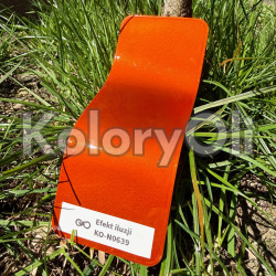 EFEKT ILUZJI System Dwuwarstwowy Farba Proszkowa Poliestrowa Kolor Pomarańczowy Połysk KO-N0639- SPRZEDAŻ HURTOWA