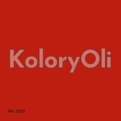 ESD ANTYSTATYCZNA Półprzewodząca RAL 3020 Farba Proszkowa Poliestrowa Kolor Czerwony Gładki Półpołysk KO-A00822-PRODUKCJA