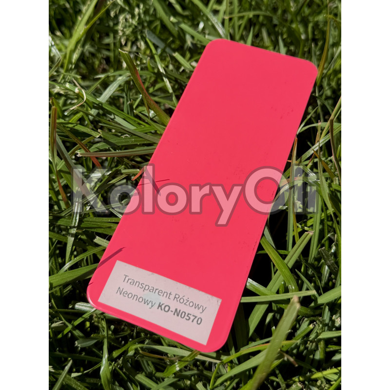 Transparent Różowy Neonowy Farba Proszkowa Poliestrowa Gładki Połysk KO-N0570 Transparent Różowy Neonowy Farba Proszkowa Poliestrowa Gładki Połysk KO-N0570