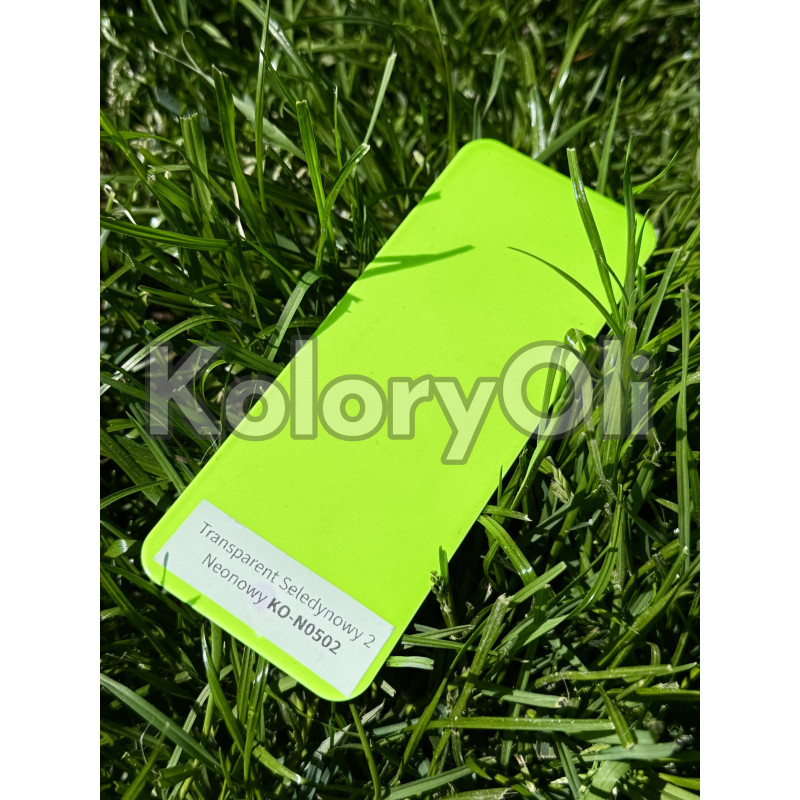 Transparent Seledynowy 2 Neonowy Wyrazisty Farba Proszkowa Poliestrowa Połysk KO-N0502 Transparent Seledynowy 2 Neonowy Wyrazisty Farba Proszkowa Poliestrowa Połysk KO-N0502
