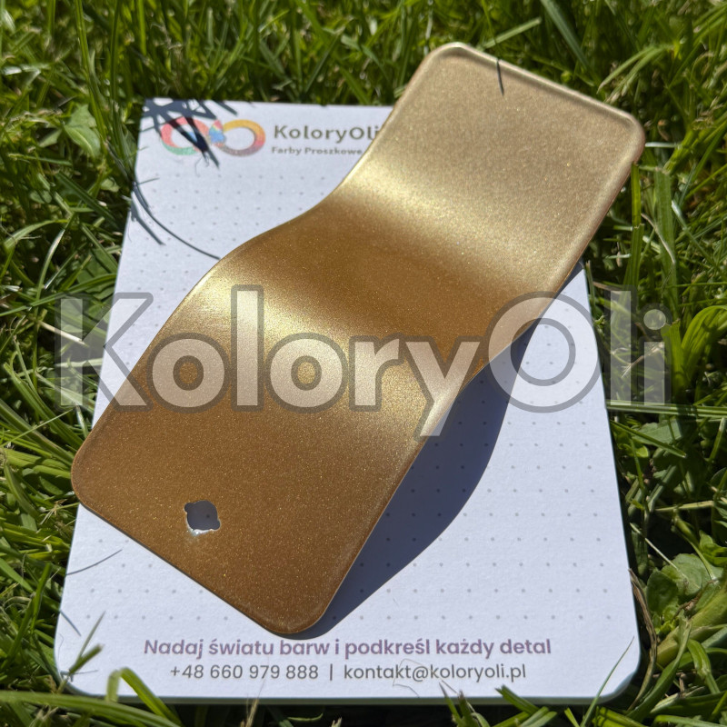 Miedziano-Złoty 2 Farba Proszkowa Poliestrowa Gładki Pólpołysk KO-N0526