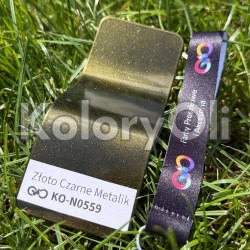 ZŁOTO CZARNE Metalik Farba Proszkowa Poliestrowa Gładki Połysk KO-N0559