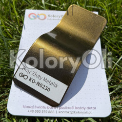 BRĄZ ZŁOTY METALIK Farba Proszkowa Poliestrowa Gładki Połysk KO-N0230 BRĄZ ZŁOTY METALIK Farba Proszkowa Poliestrowa Gładki Połysk KO-N0230