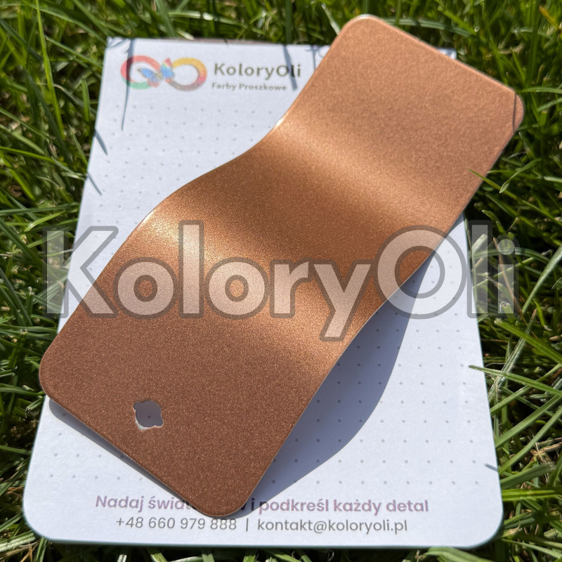 Miedziany COPPER IKEA Farba Proszkowa Poliestrowa Kolor Miedziany Gładki Półmat KO-N0225