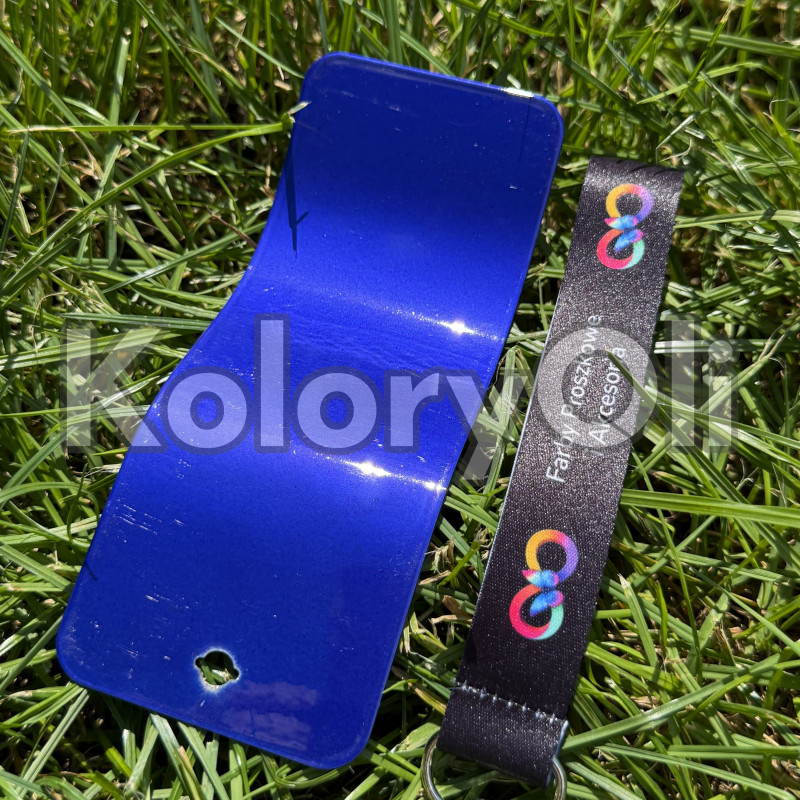 EFEKT ILUZJI JAGODA System Dwuwarstwowy Farba Proszkowa DARK BLUE Poliestrowa Kolor Ciemny Niebieski Połysk KO-N0535