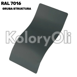 RAL 7016 Farba Proszkowa Poliestrowa Kolor Antracyt Szary Gruba Struktura KO-U240 RAL 7016 Farba Proszkowa Poliestrowa Kolor Antracyt Szary Gruba Struktura KO-U240