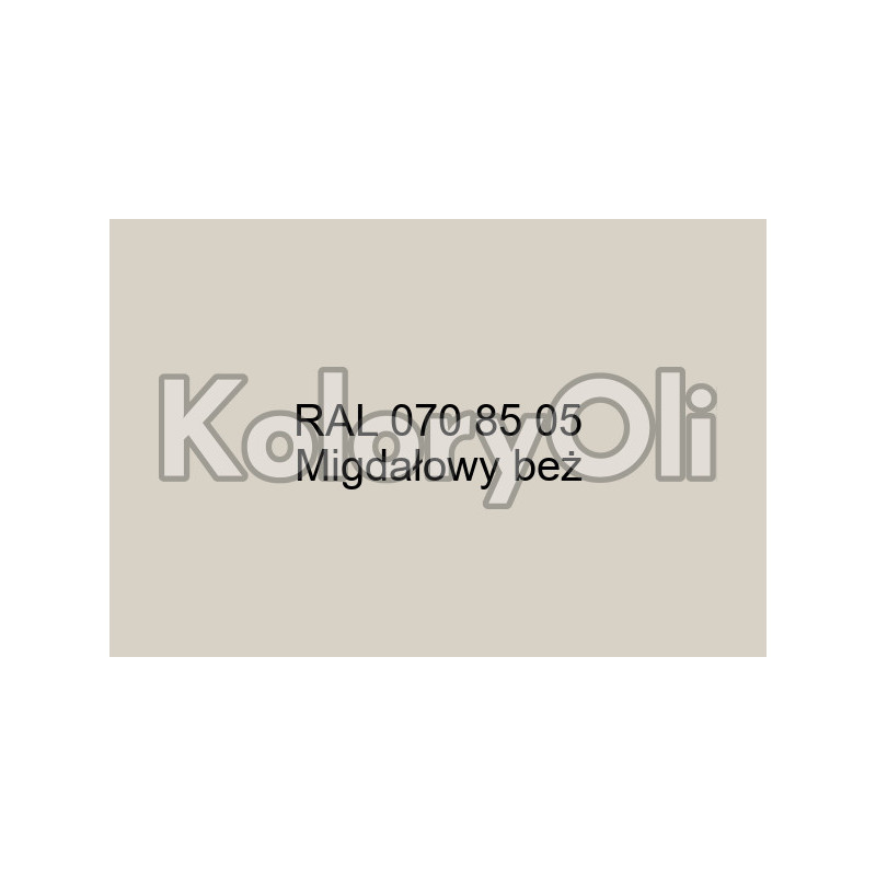 RAL/D2 DESIGN 070 85 05 Farba Proszkowa Poliestrowa Kolor Migdałowy Beż Gładki Supermat KO-A00869- produkcja