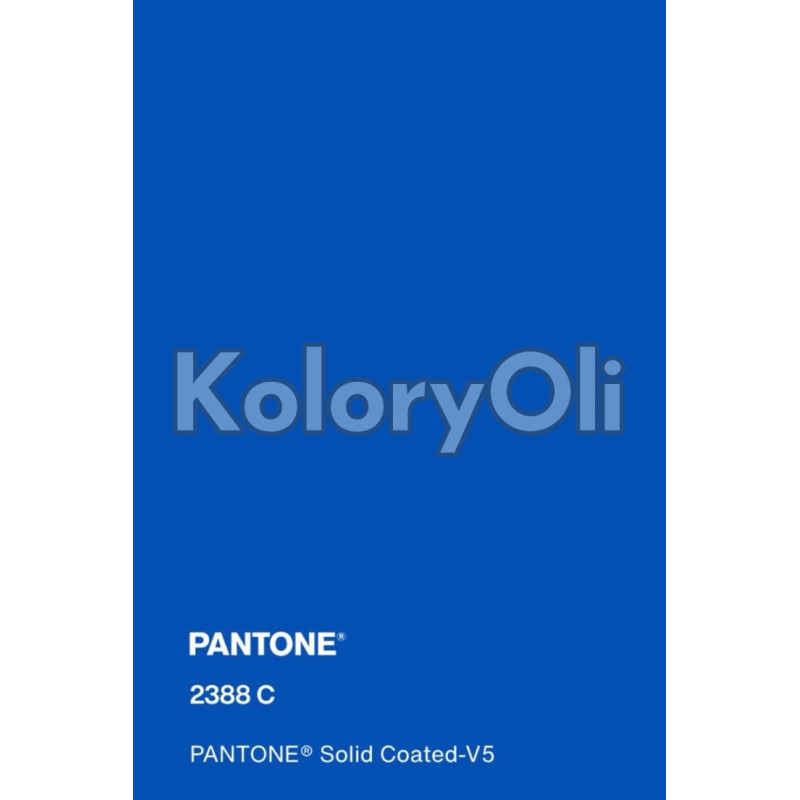 PANTONE Pantone 2388C Farba Proszkowa Poliestrowa Połysk Kolor Niebieski Chabrowy KO-N0682